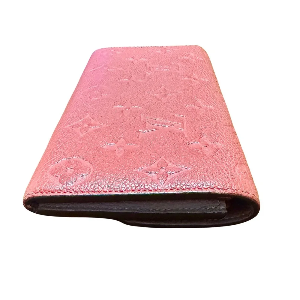 Louis Vuitton Emilie Wallet Monogram Empreinte Leather Pink M62370 CA1196
